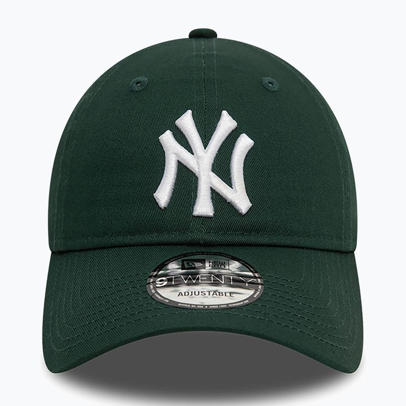 Cappello da baseball New Era League Essential 9Twenty New York Yankees verde scuro 2