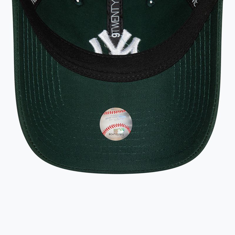 Cappello da baseball New Era League Essential 9Twenty New York Yankees verde scuro 5