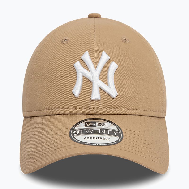 Cappello da baseball New Era League Essential 9Twenty New York Yankees beige chiaro 2