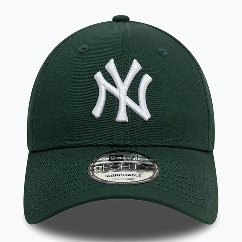 Cappello da baseball New Era League Essential 9Forty New York Yankees verde scuro 2