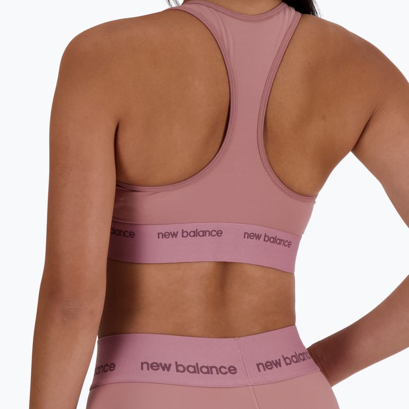 New Balance Sleek Pace Medium Support reggiseno in palissandro 6