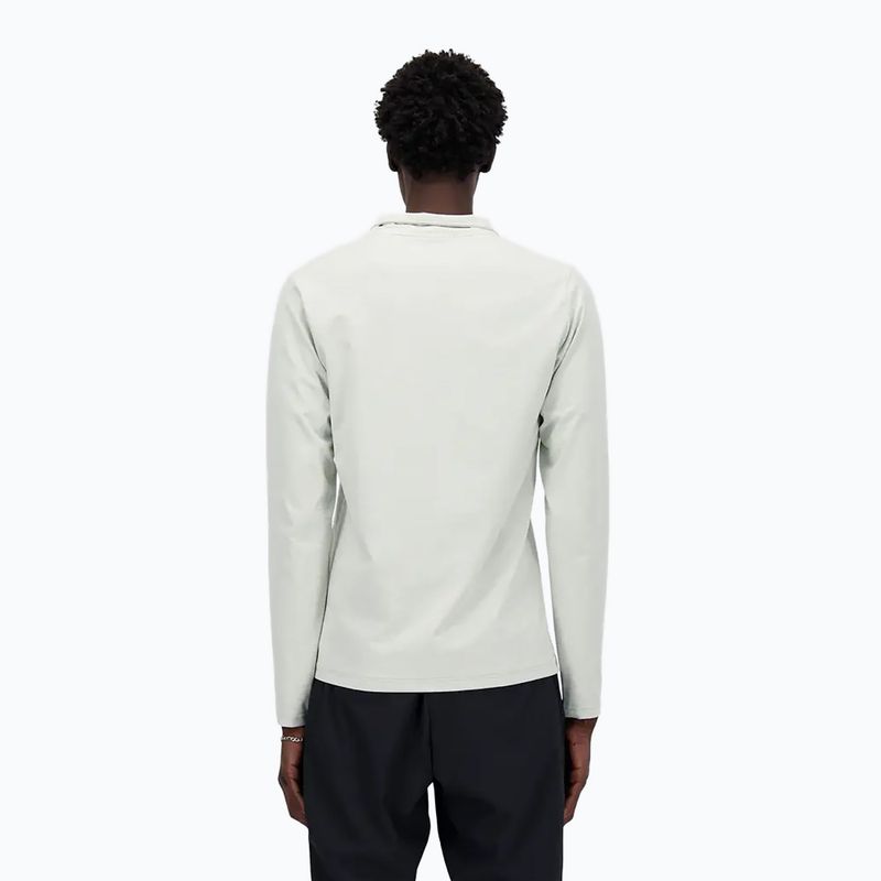 Felpa da running uomo New Balance Space Dye 1/4 Zip grey 3