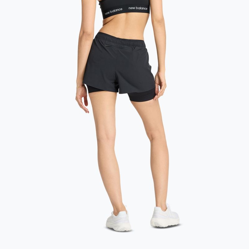 Pantaloncini New Balance donna 2IN1 3" nero 3