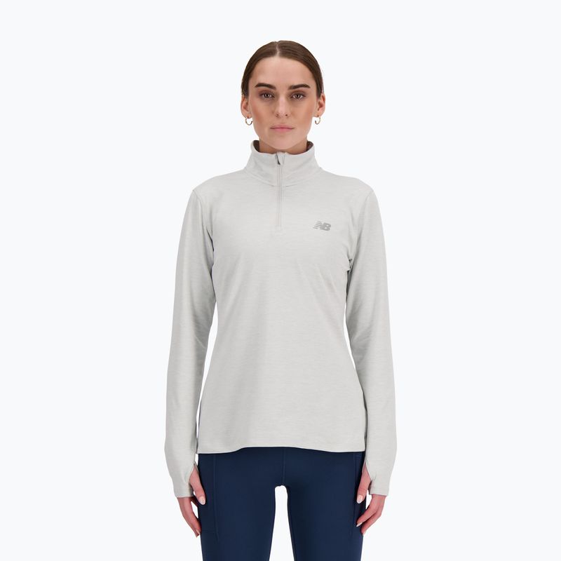 Felpa da corsa New Balance Sport Essentials Space Dye ashheath da donna
