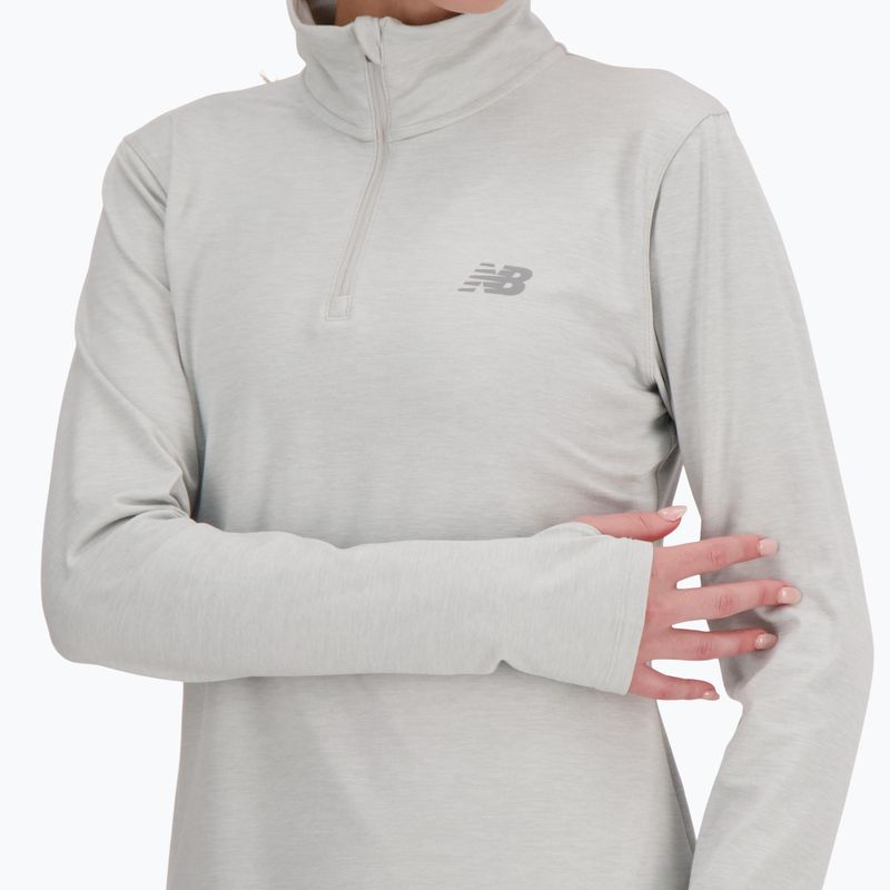 Felpa da corsa New Balance Sport Essentials Space Dye ashheath da donna 4