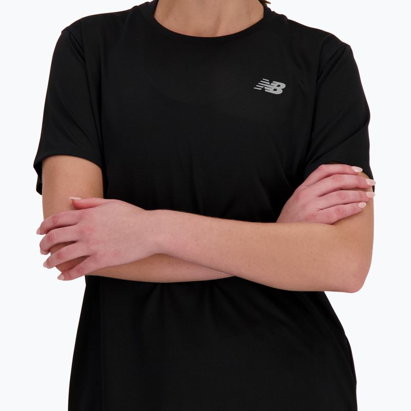 Maglietta da corsa New Balance Essentials SS da donna, nero 4