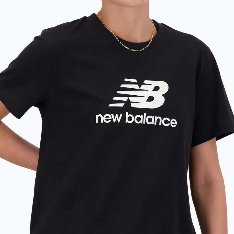 Maglia New Balance Essentials da donna, nero 4