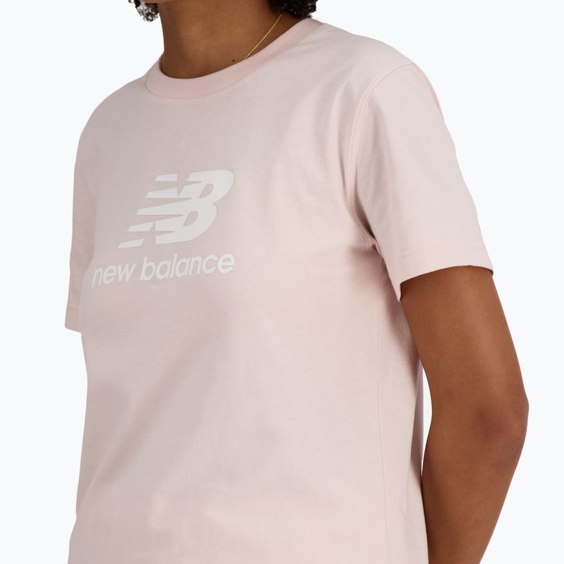 Maglietta New Balance Jersey Stacked Logo quartzpi da donna 4