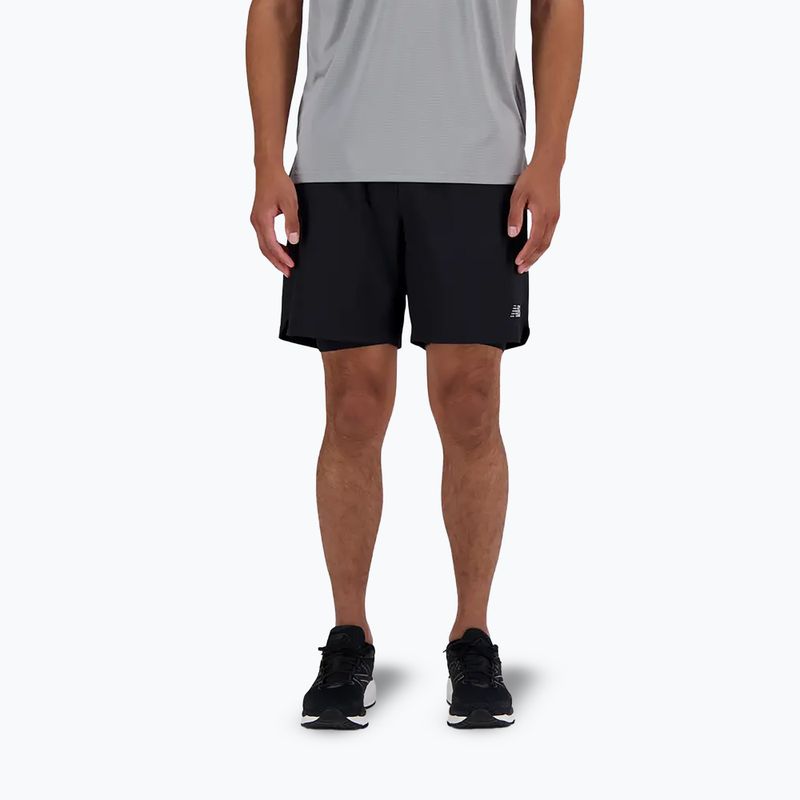 Pantaloncini da uomo New Balance AC Seamless 7" neri