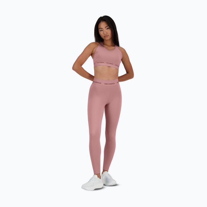 Leggings da donna New Balance Sleek High Rise 25 inch rosewood 5