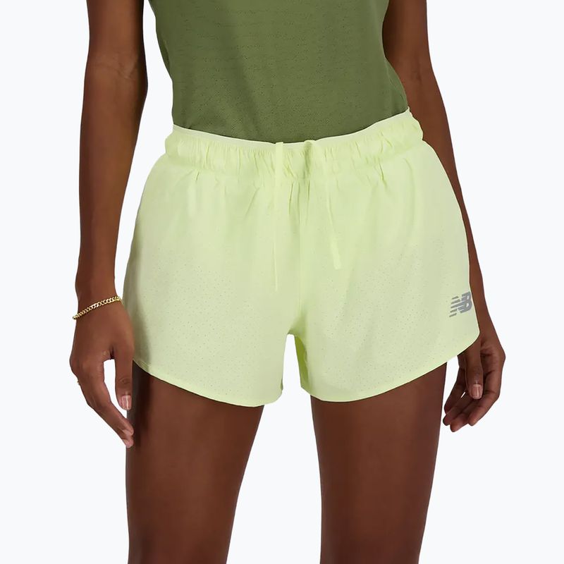 Pantaloncini da corsa New Balance RC Seamless 3 Inch lime light donna 6