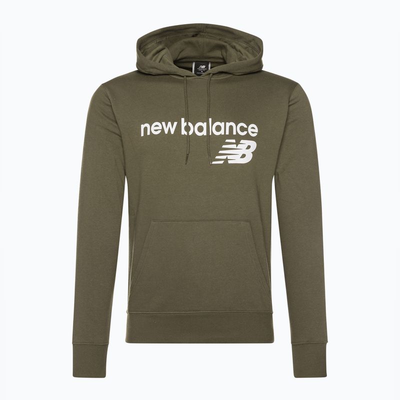 Felpa con cappuccio New Balance Core Fleece Uomo, muschio scuro 5