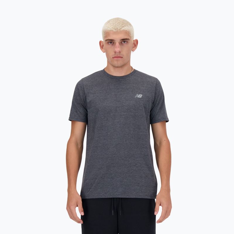 Maglietta New Balance Sport Essentials Heathertech nero uomo