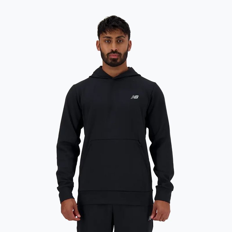 Felpa con cappuccio New Balance Tech Knit Uomo nero