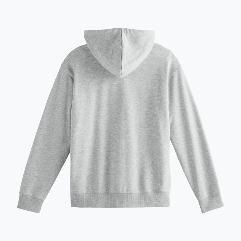 Felpa con cappuccio New Balance Stacked Logo French Terry grigio atletico da uomo 4