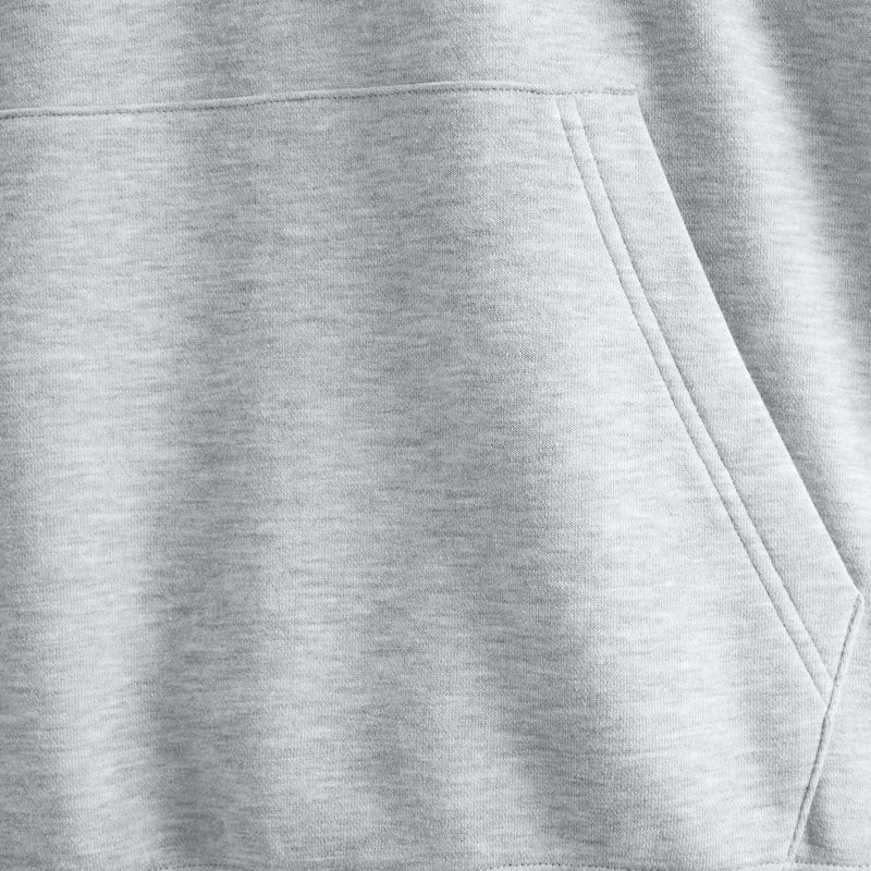 Felpa con cappuccio New Balance Stacked Logo French Terry grigio atletico da uomo 5