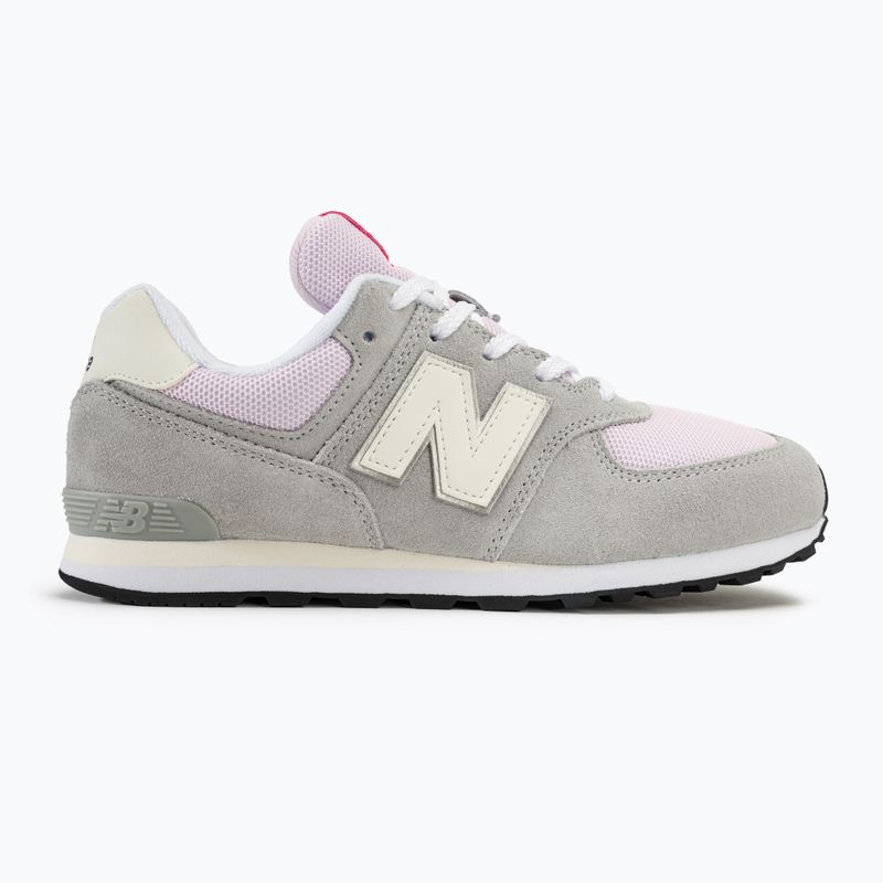 Scarpe da bambino New Balance GC574 grigio brillante 2