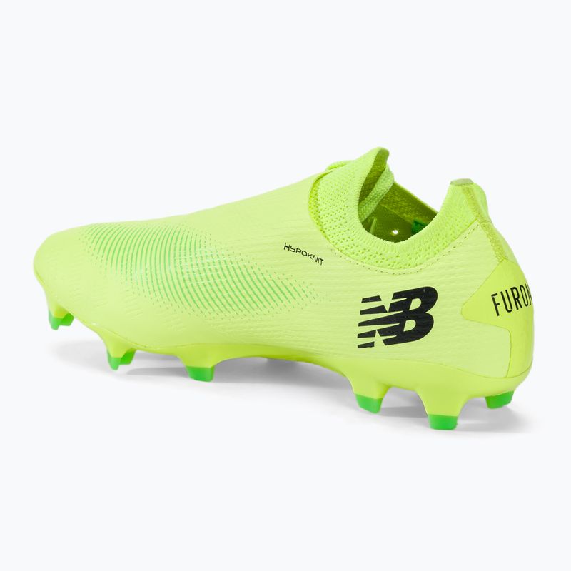 Scarpe da calcio New Balance uomo Furon Destroy FG V7+ bleached lime glo 3