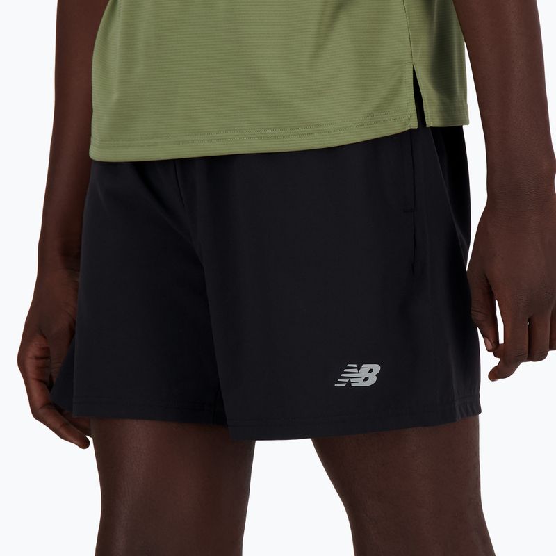 Pantaloncini da corsa New Balance Sport Essential foderati 5" da uomo, nero 3