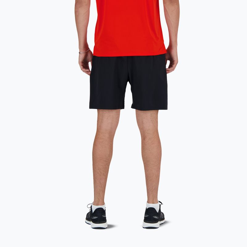 Pantaloncini da corsa New Balance Sport Essential 7" da uomo, nero 2