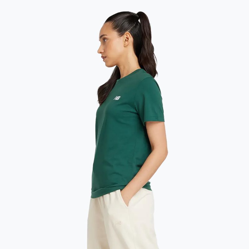 Maglia New Balance Essentials da donna, colore verde notte 3