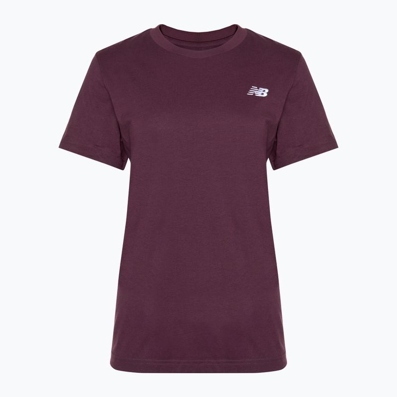 Maglia New Balance Essentials da donna marrone prugna