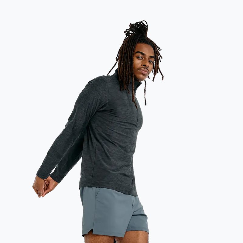 Felpa da running uomo New Balance Space Dye 1/4 Zip black 4