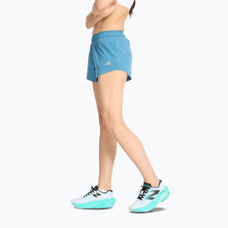 Pantaloncini New Balance RC Seamless 3" da donna, terrarium 4