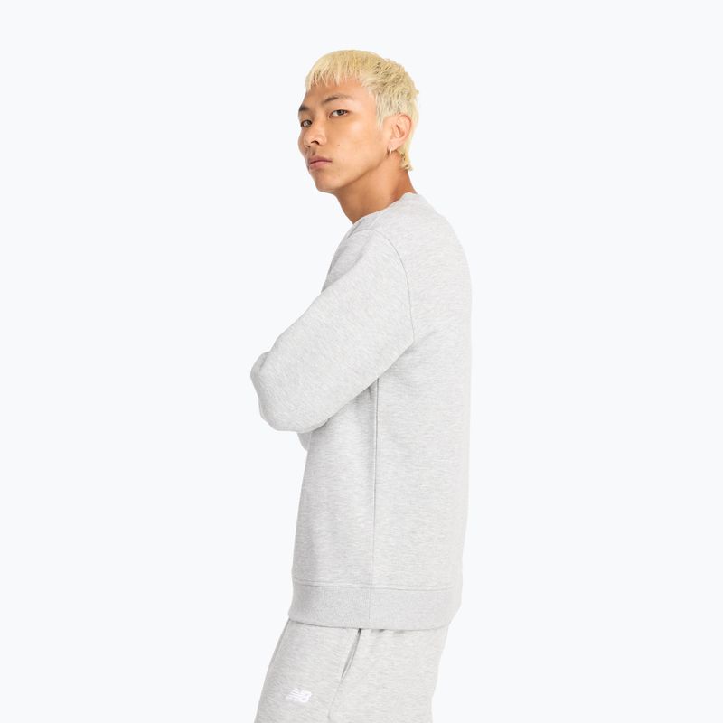 Felpa da uomo New Balance Sport Core Brushed Crew reflection/white/light arctic grey 3