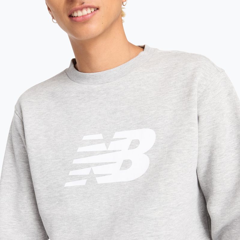 Felpa da uomo New Balance Sport Core Brushed Crew reflection/white/light arctic grey 4