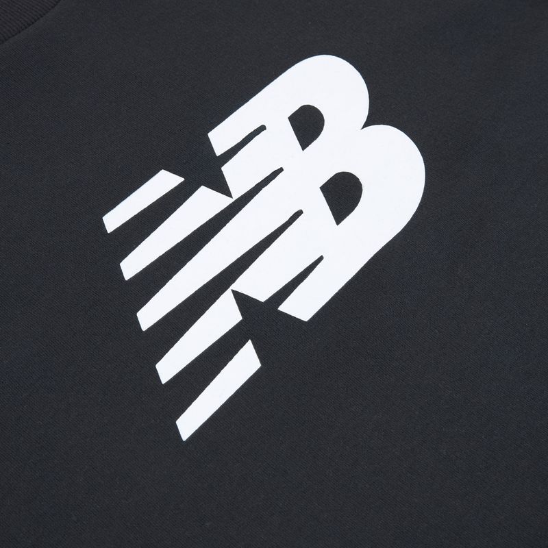 Felpa da uomo New Balance Sport Core Brushed Crew black/white 3