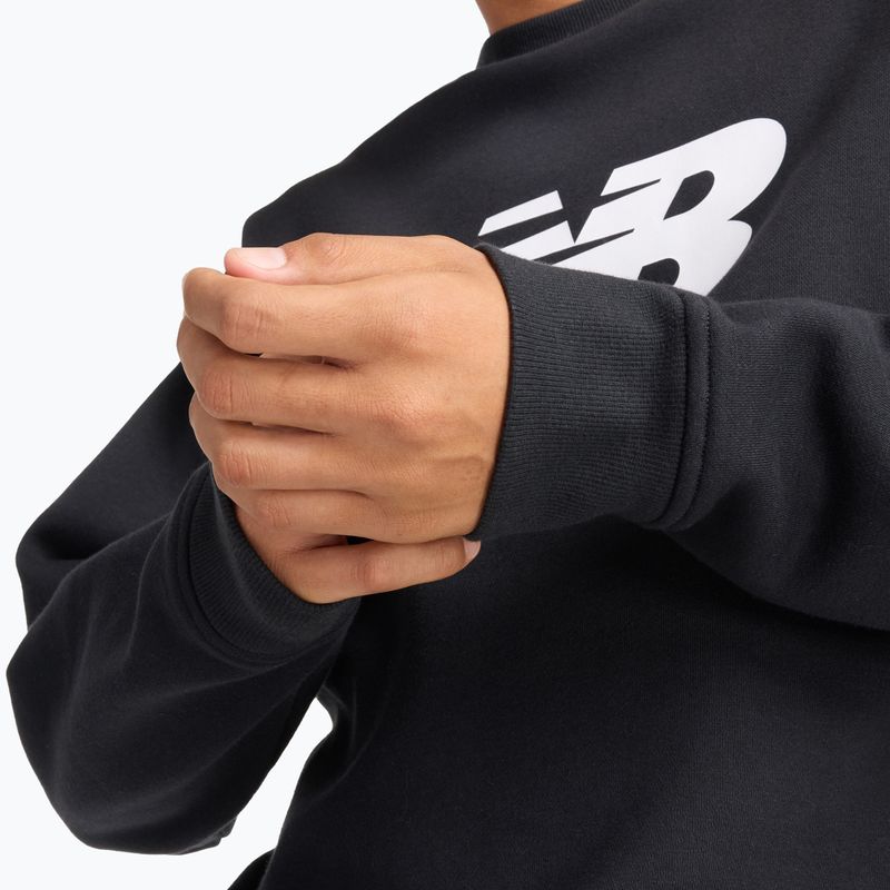 Felpa da uomo New Balance Sport Core Brushed Crew black/white 5