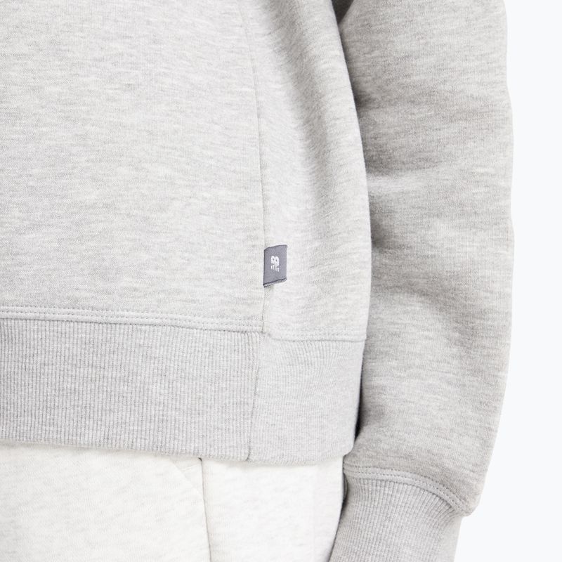 Felpa donna New Balance Sport Fleece Logo Crew grigio atletico 6