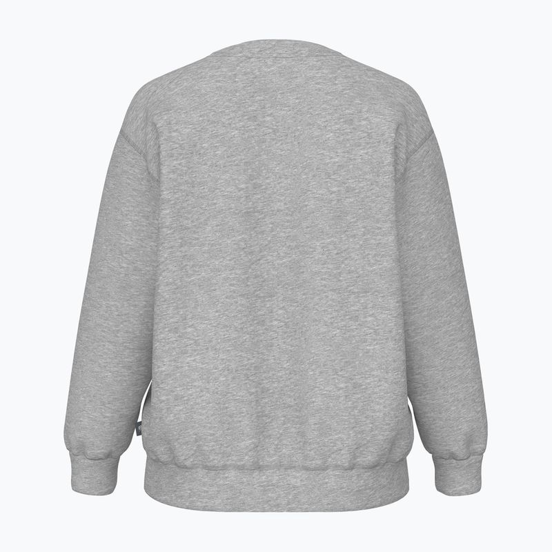 Felpa donna New Balance Sport Fleece Logo Crew grigio atletico 2