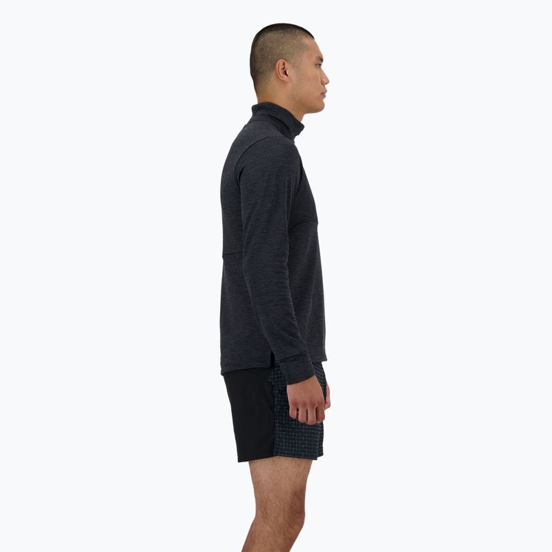 Uomo New Balance Athletics Heat Grid 1/2 Zip running a maniche lunghe nero 3