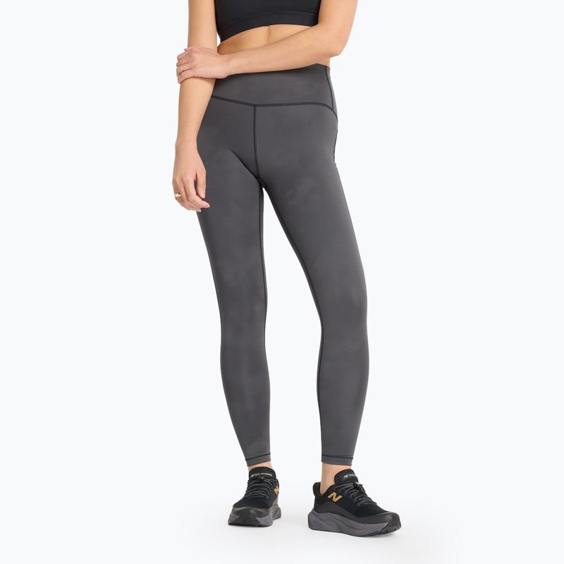 Leggings da corsa da donna New Balance Athletics Reflective Heat High Rise top nero