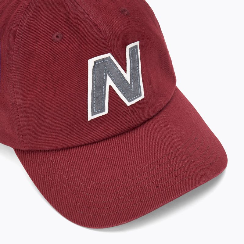 New Balance V990 Block N Curved Brim mercurio berretto da baseball rosso 3