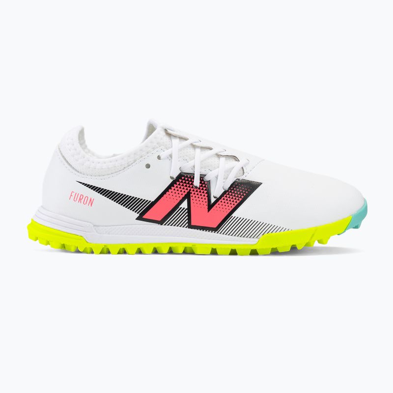 Scarpe da calcio per bambini New Balance Furon Dispatch V7+ TF bianco 2