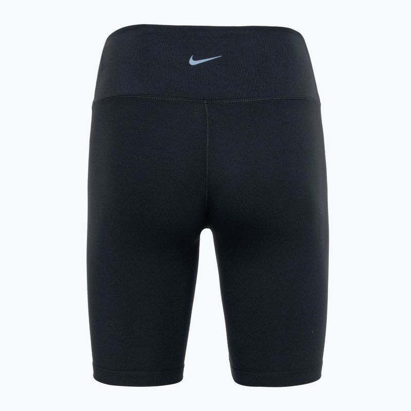 Pantaloncini da donna Nike One a vita alta nero/nero 2