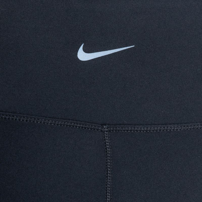 Pantaloncini da donna Nike One a vita alta nero/nero 4