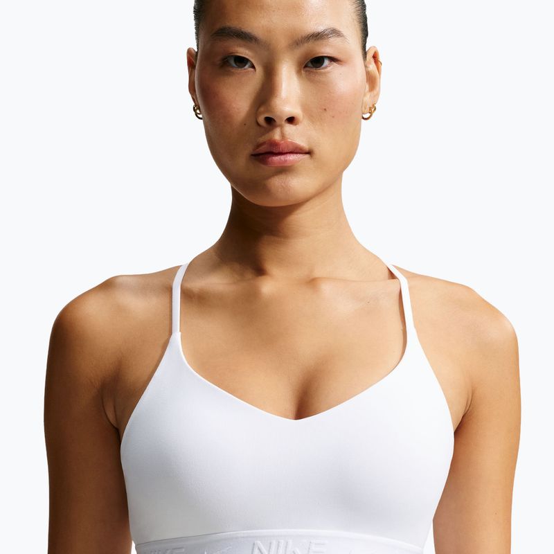 Reggiseno sportivo Nike Indy Light Support white/stone mauve 4