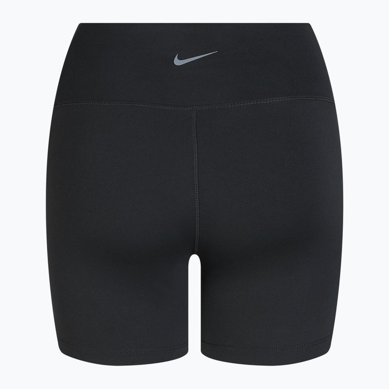 Pantaloncini da donna Nike One a vita alta 5" Biker nero 2