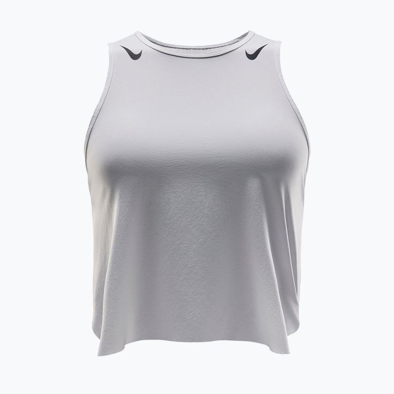 Canotta da running donna Nike AeroSwift Dri-Fit ADV Cropped Tank Top off white/black 5