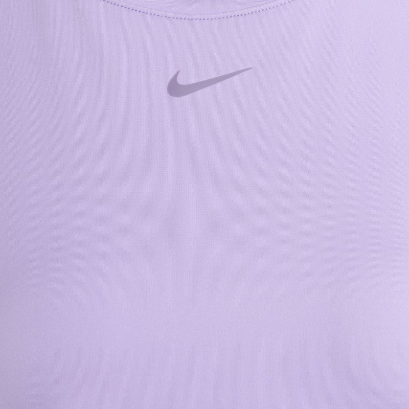 Maglietta Nike One Classic Dri-Fit donna lilla fiorito/nero 3