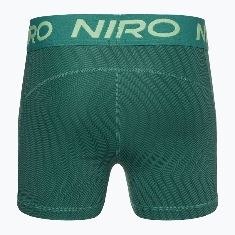 Pantaloncini da allenamento Nike Pro Dri-Fit Mid-Rise 3" stampati da donna bicoastal/bianco 2