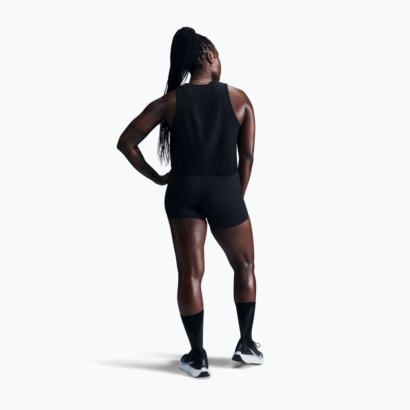 Canotta da running donna Nike AeroSwift Dri-Fit ADV Cropped Tank Top black/white 3