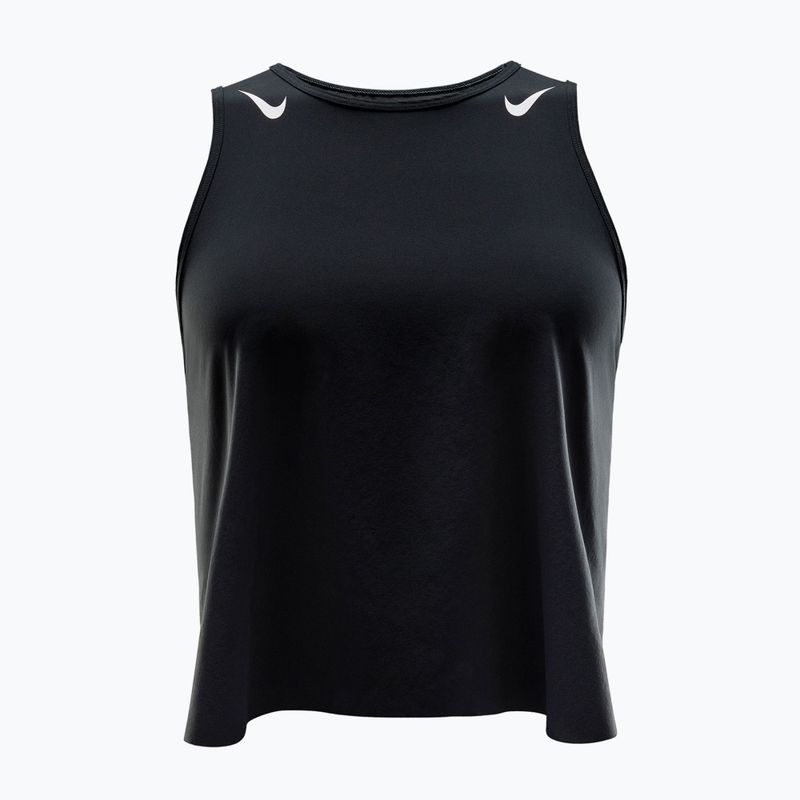 Canotta da running donna Nike AeroSwift Dri-Fit ADV Cropped Tank Top black/white 7