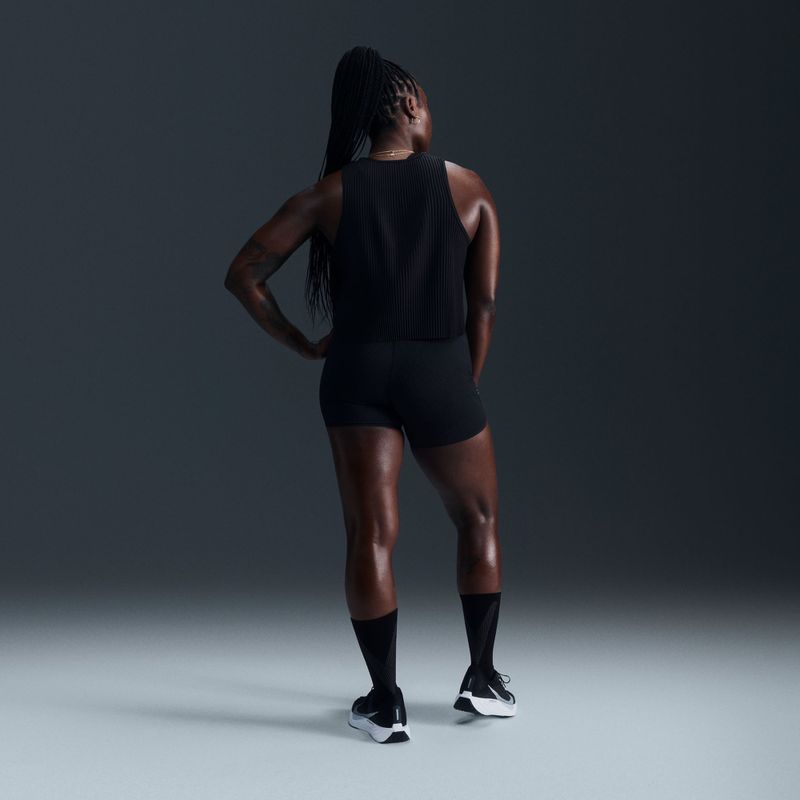 Canotta da running donna Nike AeroSwift Dri-Fit ADV Cropped Tank Top black/white 9