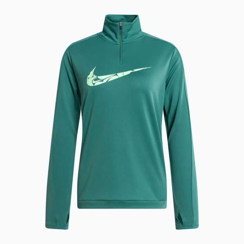 Felpa da running Nike Swoosh Dri-FIT 1/4-Zip Mid Donna bicoastal/verde evapor