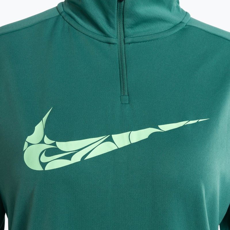 Felpa da running Nike Swoosh Dri-FIT 1/4-Zip Mid Donna bicoastal/verde evapor 3